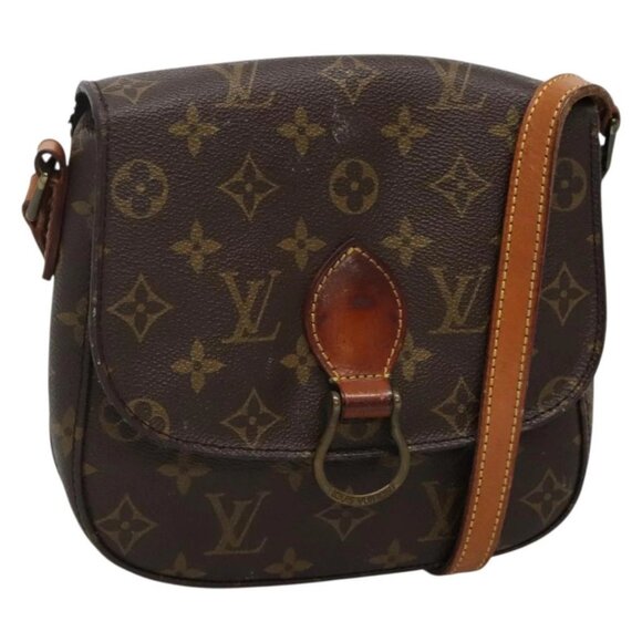 LOUIS VUITTON Monogram Saint Cloud MM Shoulder Bag M51243 LV Auth 132152 - Picture 1 of 16